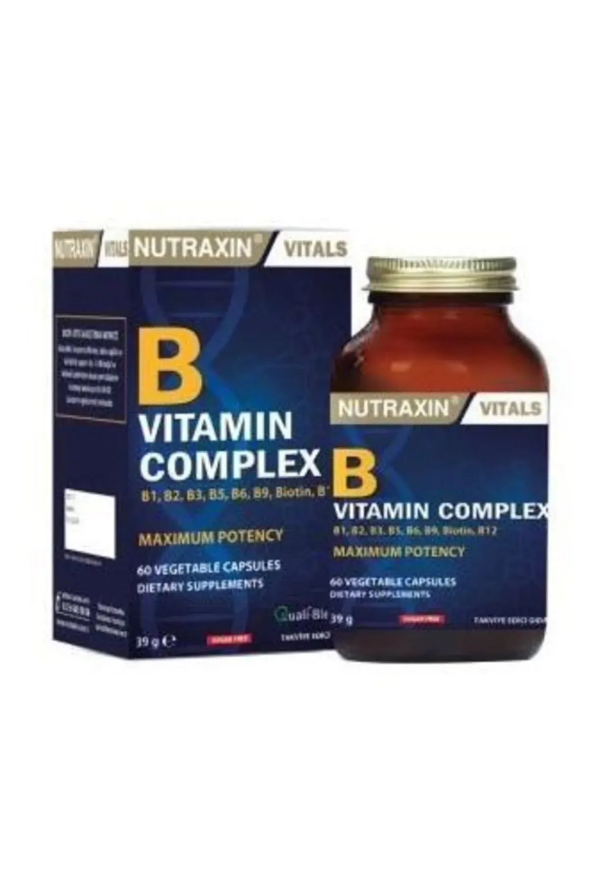 Nutraxin B Complex Vitamin 60 Kapsül