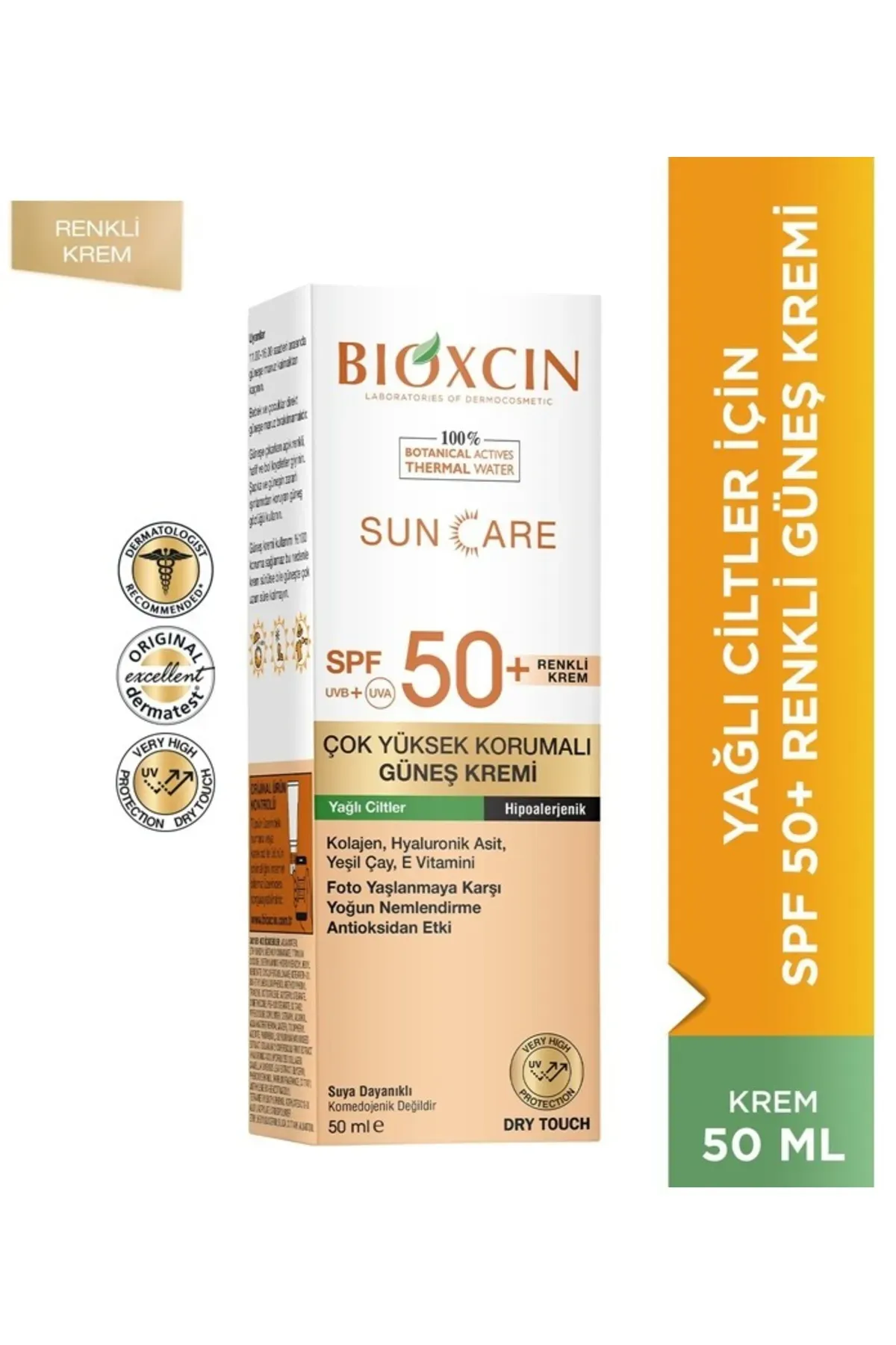 Bioxcin Sun Care Çok Yüksek Korumalı Yağlı Ciltler Için Renkli Güneş Kremi Tinted (spf50+) 50 Ml